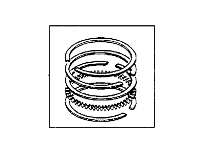 Honda 13011-676-604 Ring Set, Piston (Std) (Riken)