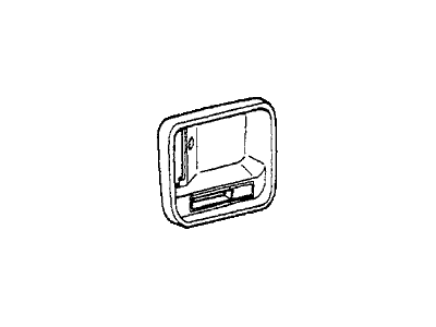 Honda 75536-SA0-013ZH Case, L. Inside Handle *Y8L* (WARM WHITE)