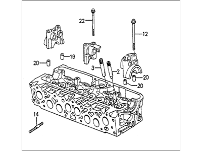 Honda 12100-PB2-305 Cylinder Head Assembly