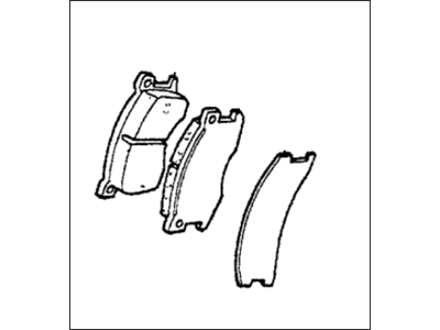 Honda 45022-692-670 Pad Set, Disk Brake