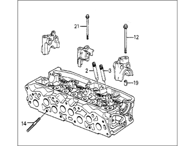 1982 Honda Prelude Cylinder Head - 12100-PC1-010