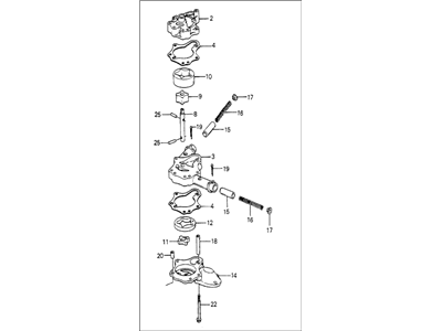 1982 Honda Accord Oil Pump - 15100-PC1-900