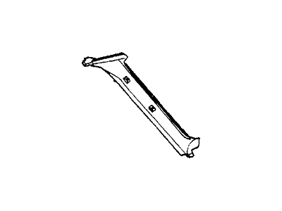 Honda 73833-692-663ZA Garnish, L. FR. Pillar *Y8L* (WARM WHITE)