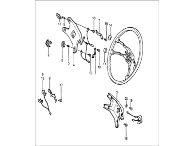 Honda 53100-692-003 Wheel Assembly, Steering (Nippon Purasuto)