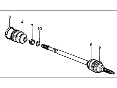 1980 Honda Prelude Axle Shaft - 44010-692-670