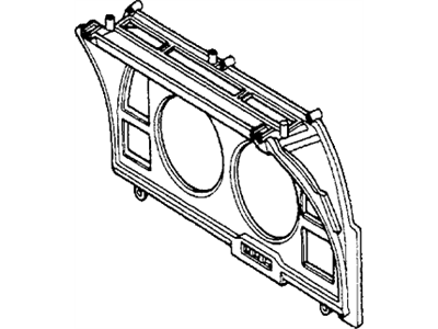 1981 Honda Prelude Gauge Trim - 37102-692-672