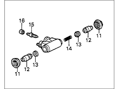 1982 Honda Civic Wheel Cylinder - 43301-SA3-681