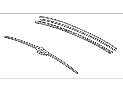 1982 Honda Accord Wiper Blade - 38470-SA5-671