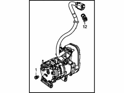 Honda 38810-5WP-A01 Compressor Comp