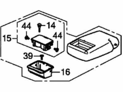 2019 Honda Clarity Electric Armrest - 82180-TRT-A01ZC