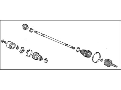 Honda 44306-S5D-A01 Driveshaft Assembly, Driver Side