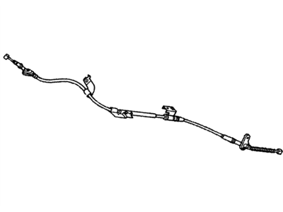 Honda 47560-S5W-L01 Wire B, Driver Side Parking Brake