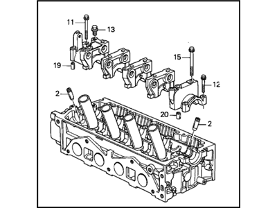 Honda 12100-PMS-A00 Cylinder Head Assembly