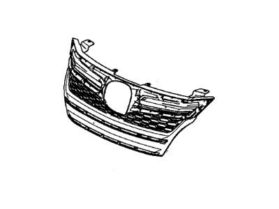 Honda 71121-T3V-A01 Base, Front Grille