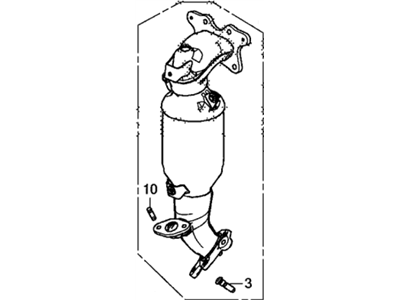 2014 Honda Accord Catalytic Converter - 18190-5K0-A00