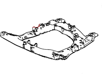 Honda 50200-T3V-A04 Subframe Complete, Front