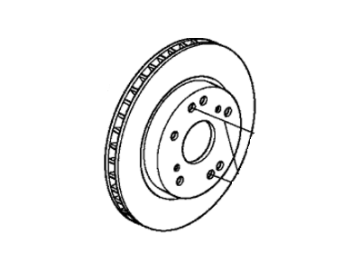 Honda 45251-T3V-A01 Disk, Front Brake