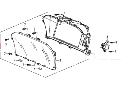 Honda 39710-T2A-A01RM Display Info Center