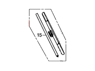 Honda 76630-T2F-A01 Blade, Windshield Wiper