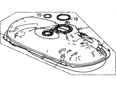 Honda 17044-T3V-L00 Tank, Fuel