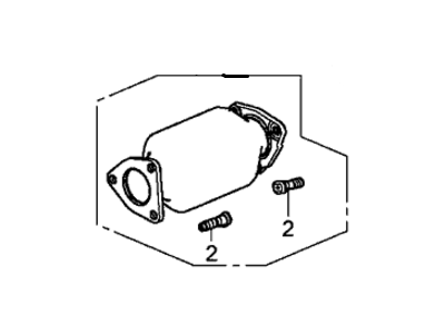 2014 Honda Accord Catalytic Converter - 18150-5K0-A00