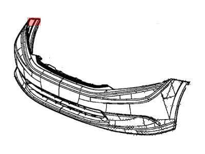 Honda 71193-TR0-A02 Spacer, R. FR. Bumper