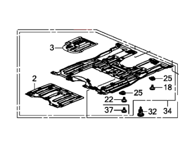 Honda 74110-TR2-A10 Cover Assembly, Engine (Lower)