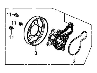 Honda 19200-RW0-003 Water Pump Assembly