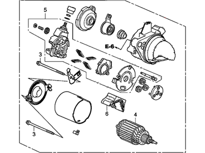 Honda 31200-RW0-014 Starter Motor Assembly (Sm-74006) (Mitsuba)