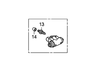 Honda 43300-SNA-A01 Cylinder Assembly, Rear Wheel