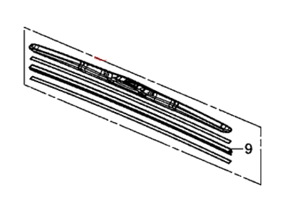 Honda 76620-TR0-G12 Blade, Windshield Wiper (700Mm)