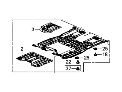 Honda 74110-TX8-A00 Cover Assembly, Engine (Lower)