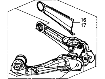 Honda 52370-TR0-A51 Arm, Right Rear Trailing