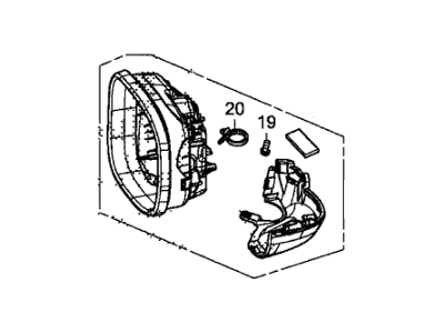 Honda 76255-TR2-A01 Housing Set, L.