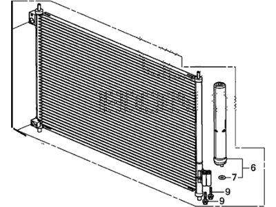 Honda 80110-TR0-A02 Condenser