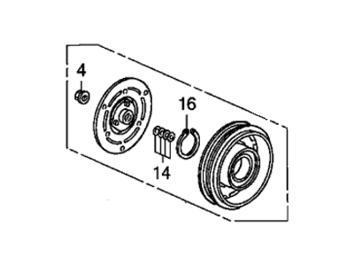 Honda 38900-RW0-A01 Clutch Set, Compressor