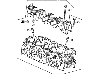 Honda Insight Cylinder Head - 12100-RBJ-J00