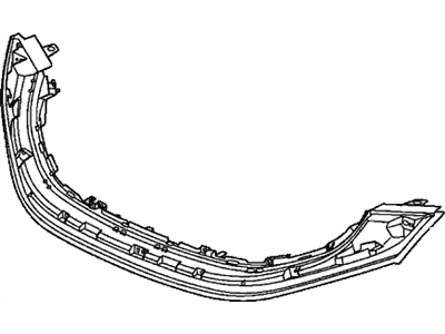 Honda 71124-TT1-A01 Base, Front Grille (Lower)