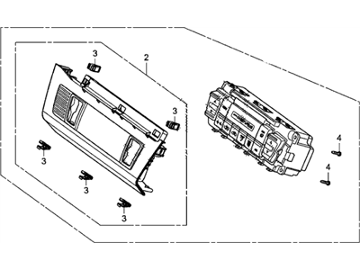 Honda Civic A/C Switch - 79600-TR2-A41ZA