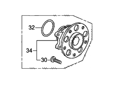 Honda Civic Wheel Bearing - 42200-SNC-951