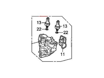 Honda Civic Spool Valve - 15810-RBJ-005