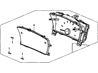 2012 Honda Civic Instrument Cluster - 78200-TR2-A01