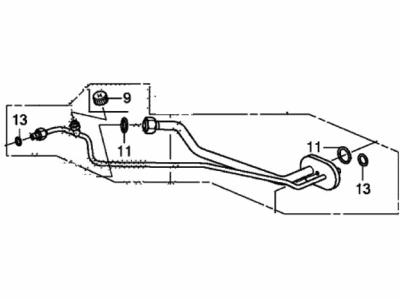 2012 Honda Civic A/C Hose - 80320-TR2-A01