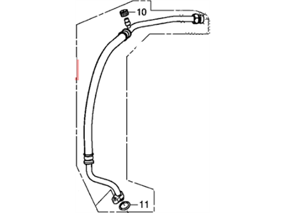 2013 Honda Civic A/C Hose - 80312-TT1-A01