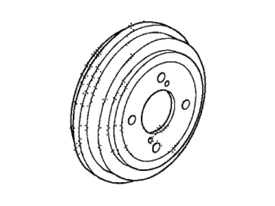 Honda 42610-T5R-A01 Drum, Rear Brake