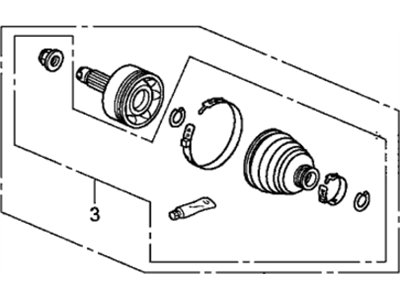 Honda 44014-T5E-010 Joint Set, Outboard