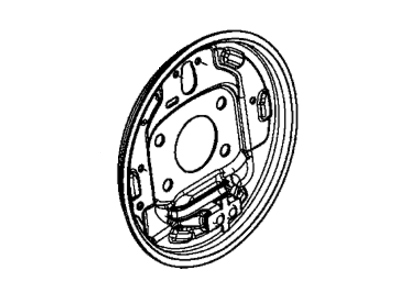 Honda 43110-T5R-A01 Plate, Right Rear Brake Back