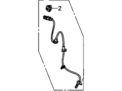 Honda 57450-T5R-003 Sensor Assembly Front