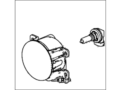 Honda 33950-TBA-A01 Light Assembly, Left Front Fog