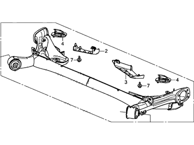 Honda 42100-T5R-A12 Beam Assembly, Rear Axle